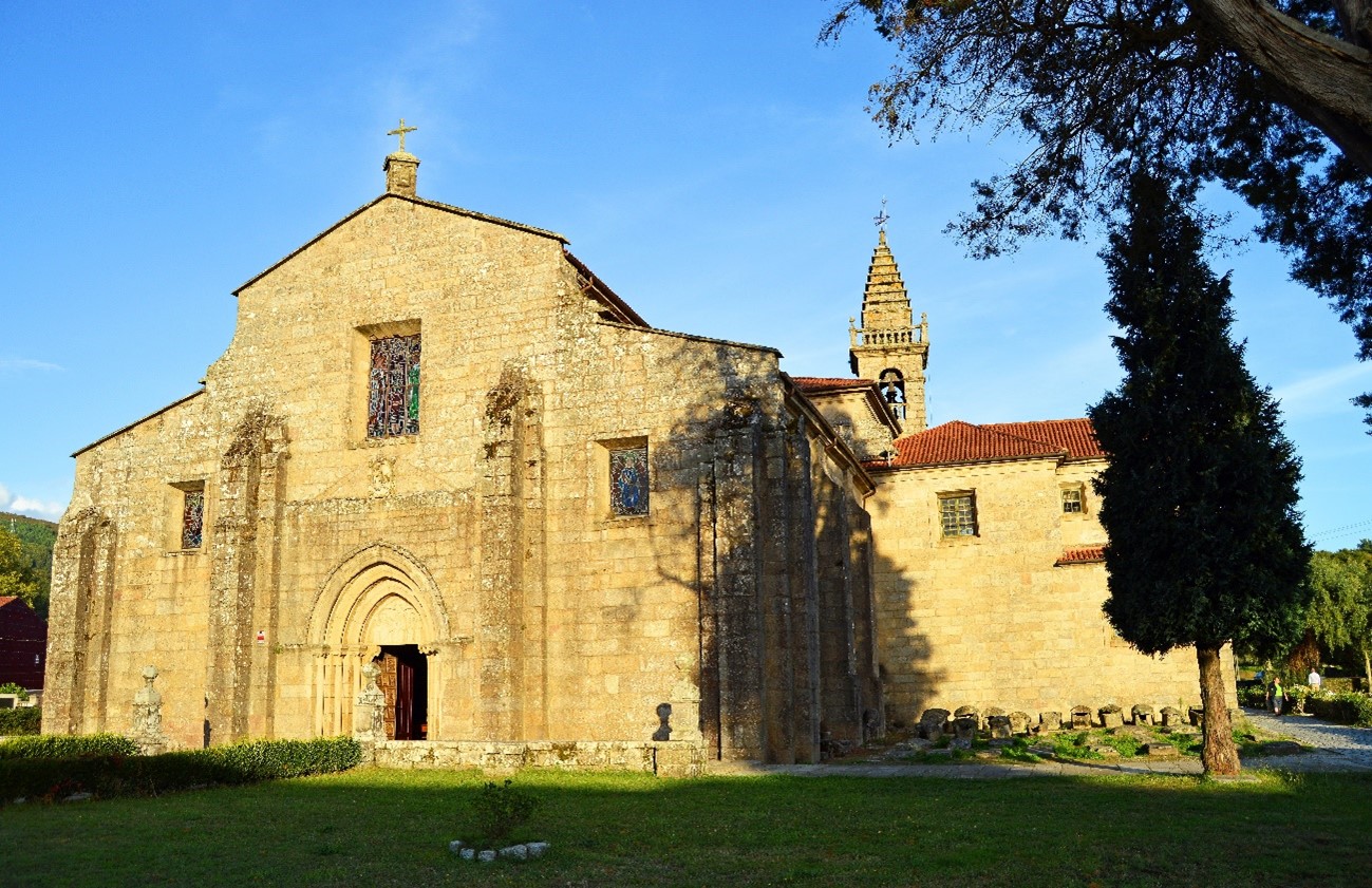 Iglesia de Santa María de Iria Flavia en Padrón, A Coruña.
