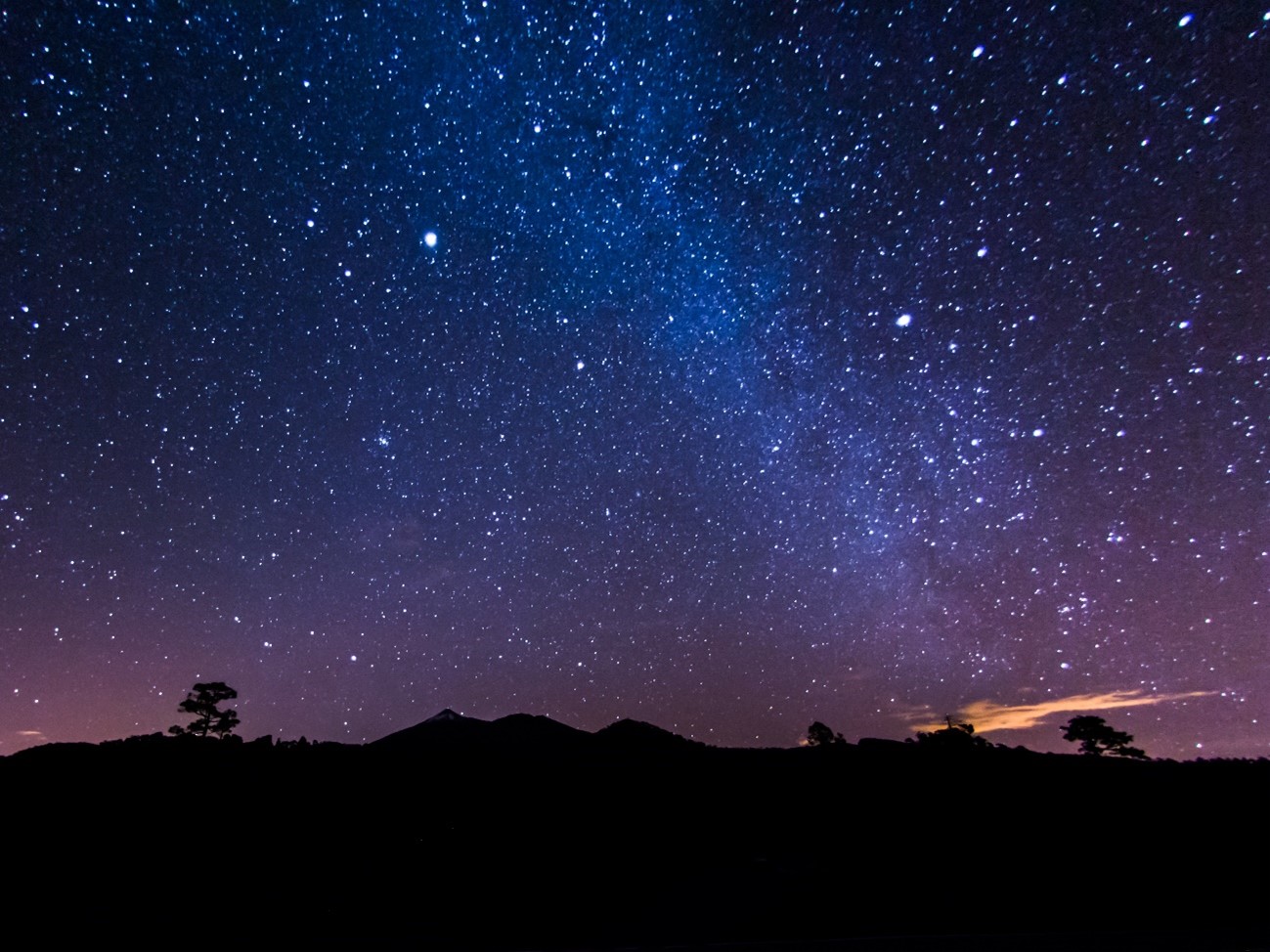 Godi della vera magia del cielo delle Canarie